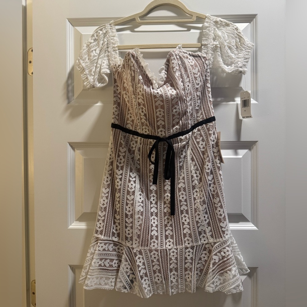 NWT For Love And Lemons Lace Mini Dress Size S